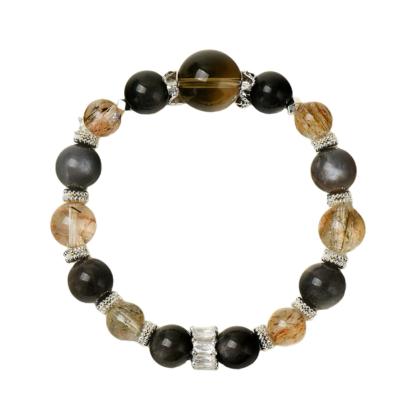 Crystal Bracelets-Five Elements A - Water|Elemental Radiance · Water's Resilience| - Luminary Rune
