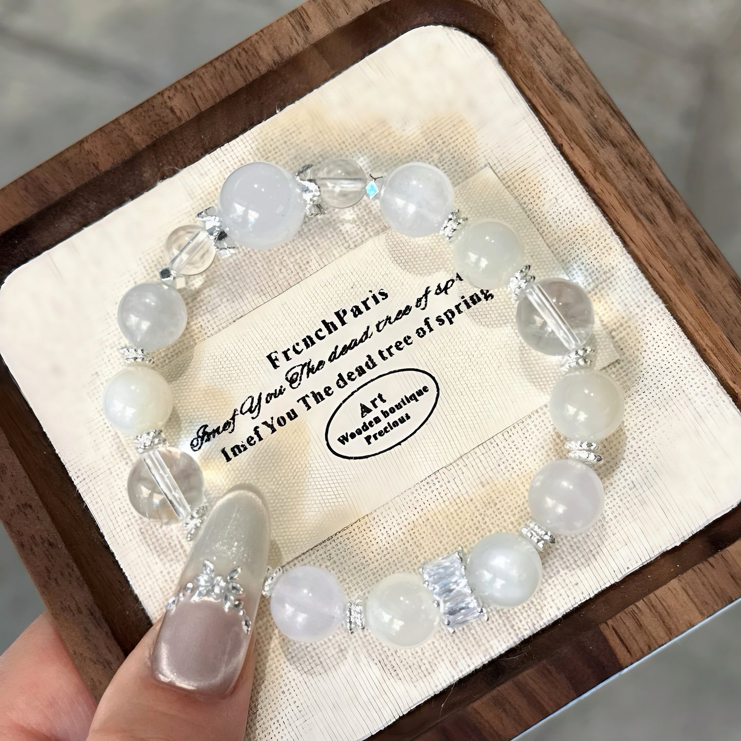 Crystal Bracelets-Five Elements A-Metal|Elemental Radiance · Metal's Clarity| - Luminary Rune