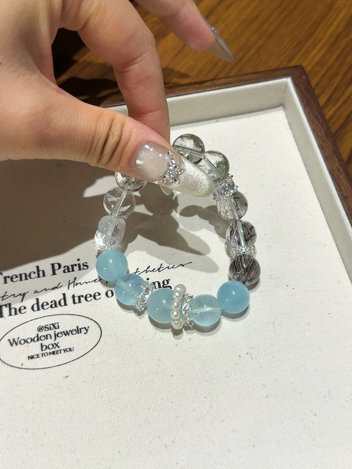 Five Elements Bracelet Beneficial for Metal and Water - Luminary Rune