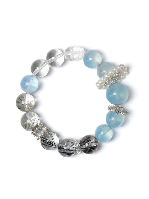 Five Elements Bracelet Beneficial for Metal and Water - Luminary Rune