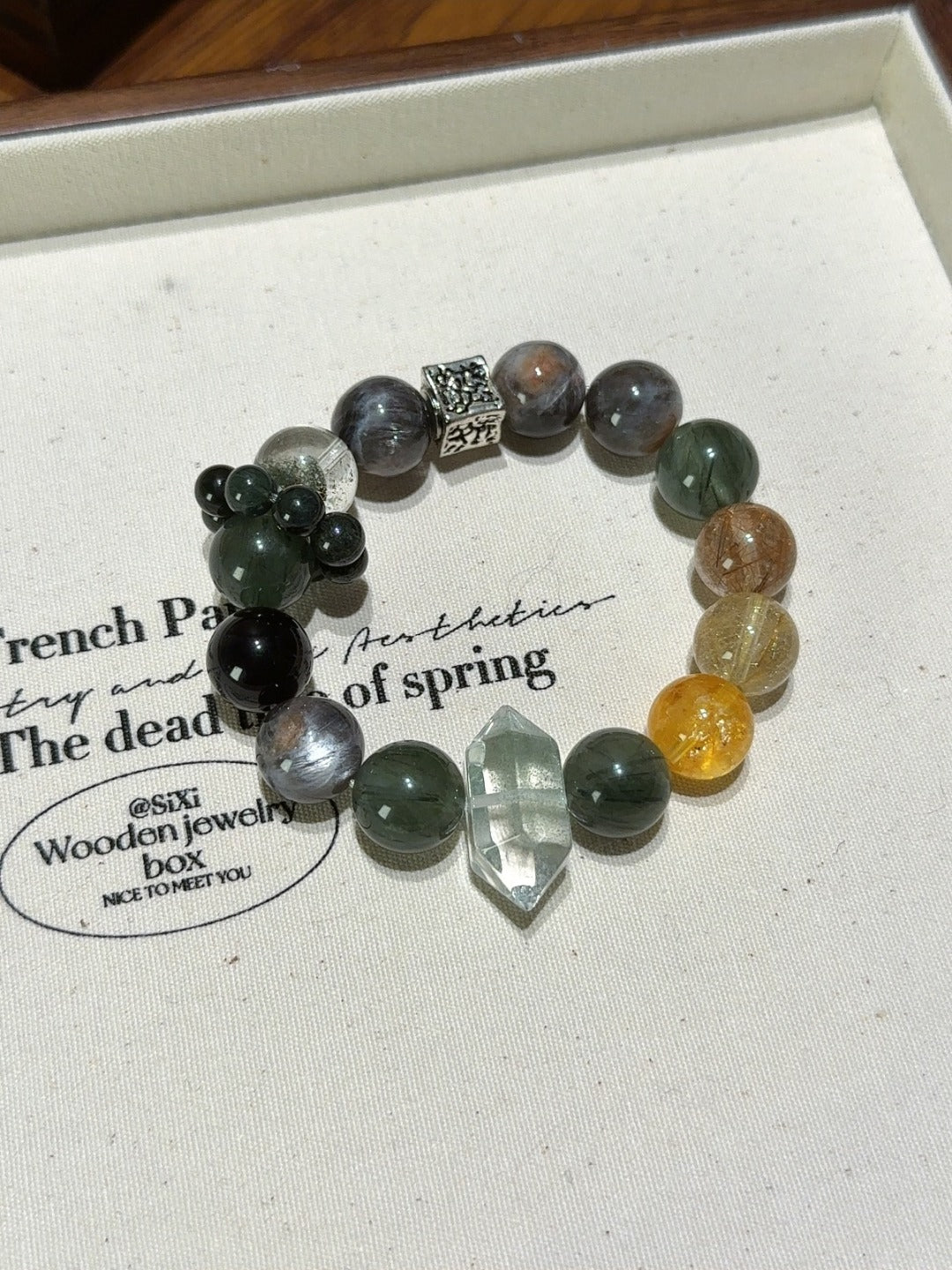 Five Elements Bracelet Beneficial for Wood and Earth - Luminary Rune