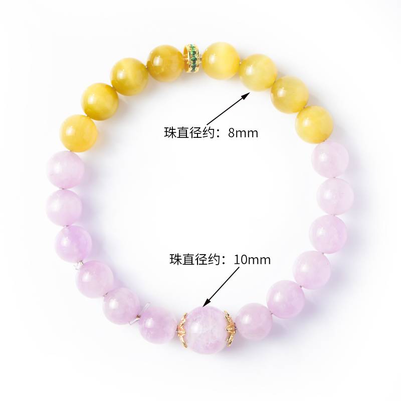 Monet's Water Lilies: Kunzite & Tiger's Eye - Luminary Rune