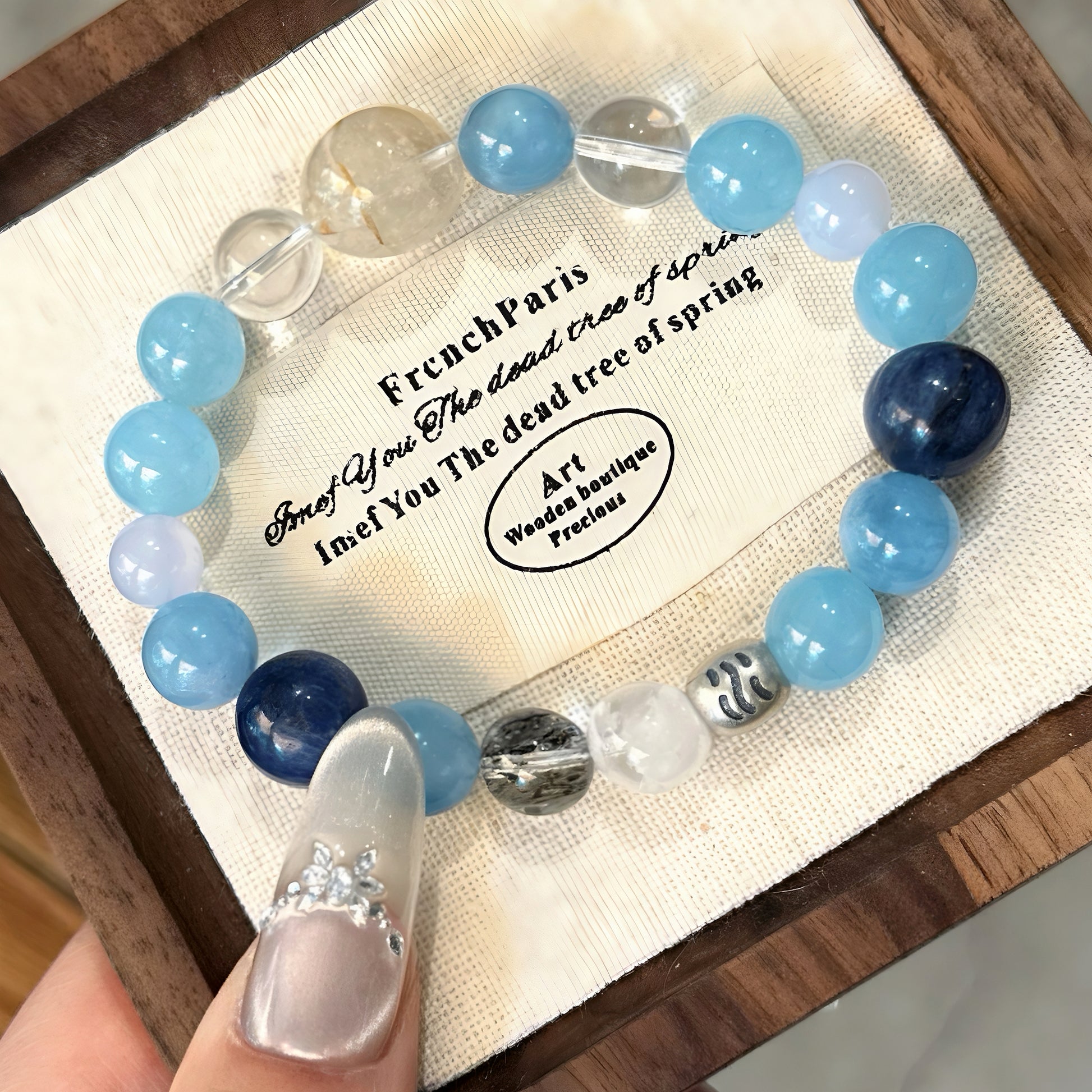 Crystal Bracelets-Five Elements B - Water｜Earth's Energy · Water's Flow｜