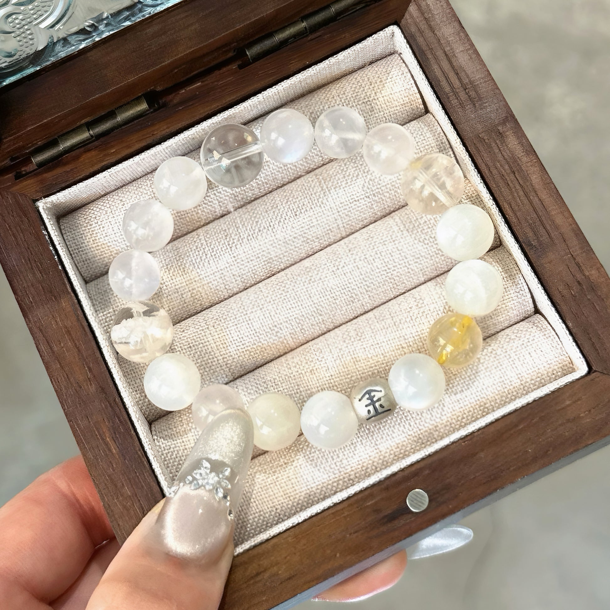 Crystal Bracelets-Five Elements B - Metal｜Earth's Energy · Metal's Momentum｜
