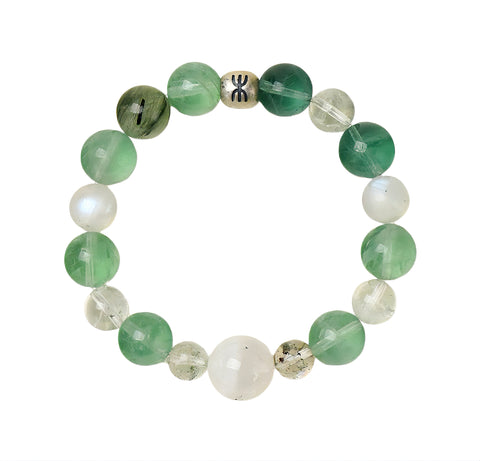 Crystal Bracelets-Five Elements B - Wood｜Earth's Energy · Wood's Vitality｜ - Luminary Rune