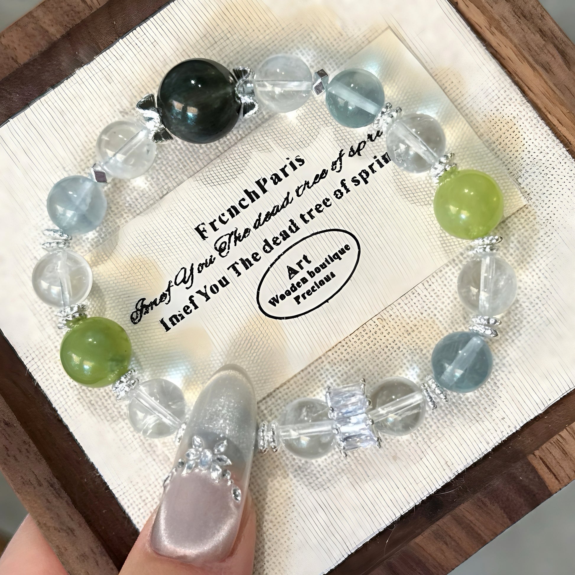 Crystal Bracelets-Five Elements A - Wood｜Elemental Radiance · Wood's Vitality｜