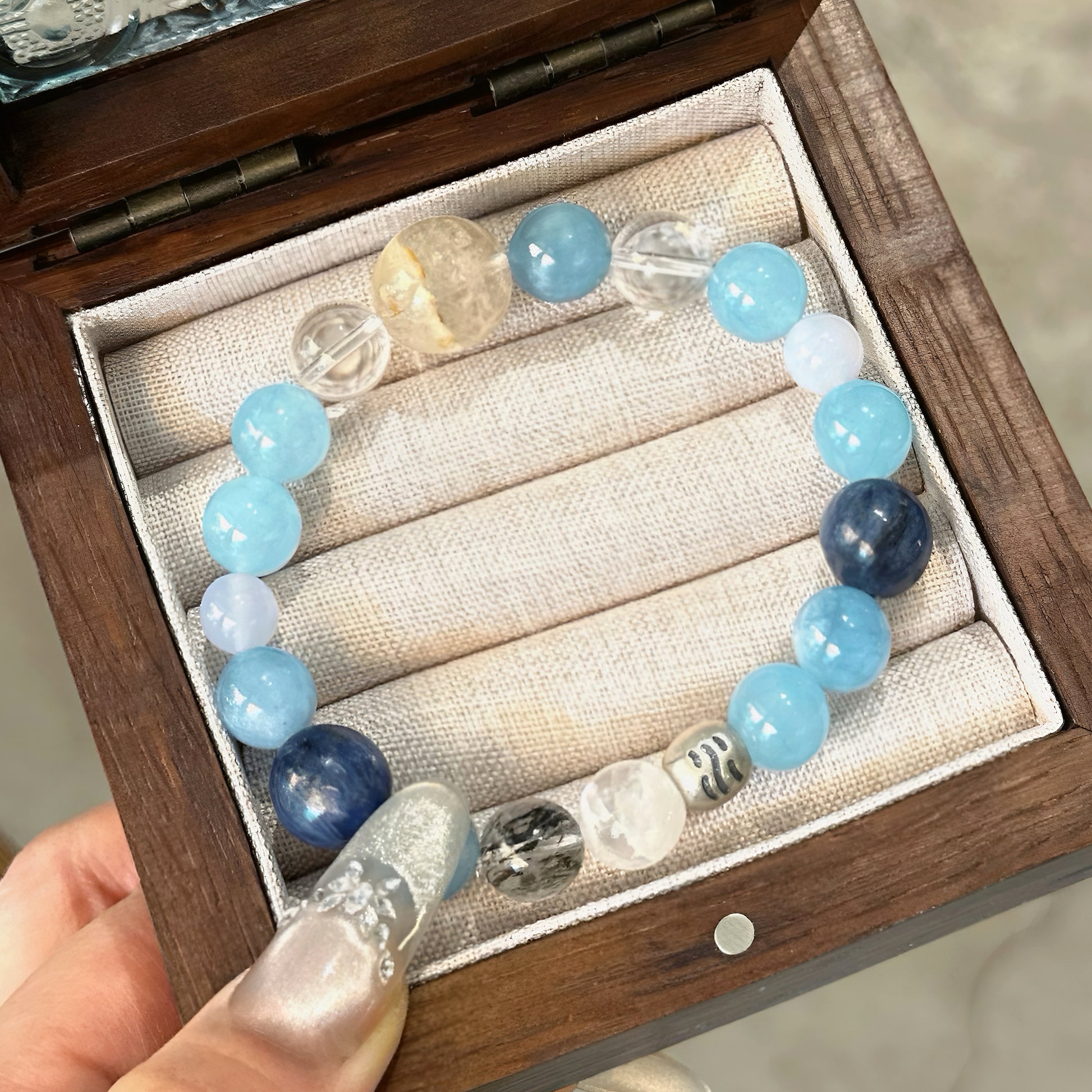 Crystal Bracelets-Five Elements B - Water｜Earth's Energy · Water's Flow｜